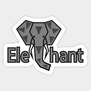 Elephant Creative design Sticker